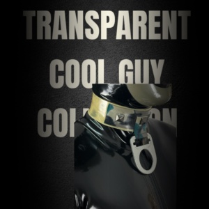 The cool guy collection  ** JOHN ** Rubber transparent collar with camouflage