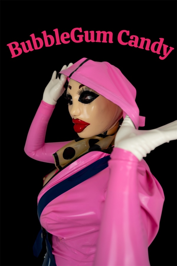 „Bubble Gum Candy“ - Bea Miersch Pinke Latexjacke Größe S